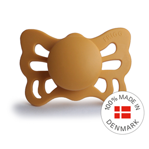 FRIGG Butterfly - Anatomical Silicone Pacifier - Honey Gold - Size 1
